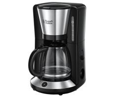 Russell Hobbs Kaffeemaschine Adventure Edelstahl, Glaskanne bis zu 10 Tassen, 1,25l, Warmhalteplatte, Abschaltautomatik, Tropf-Stopp, 1100 Watt, Filterkaffeemaschine 24010-56