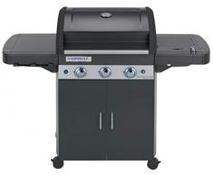 Campingaz Gasgrill 3 Series Classic LDS Plus, großer BBQ Grillwagen mit 3 starken Edelstahlbrennern und Seitenkocher