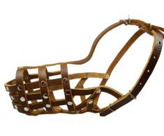 Sicherer Leder Korb Maulkorb # 13 braun – Deutscher Schäferhund, Labrador, Husky, Retriever (Umfang 31,1 cm Schnauze Länge 12,1 cm)