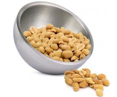 Estilo Edelstahl Mutter und Candy, Dual Winkel doppelwandig Servierschale, 19,7 cm Durchmesser