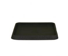 Floralo Untersetzer Roma frostsicher, quadratisch, schwarz / granit, 43 x 43 cm