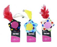 Cheeko ED5565 Cord Flower Cat Spielzeug, 5 cm