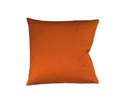 Fleuresse Colours Kissenbezug, Mako Satin, Terracotta, 80 x 80 cm