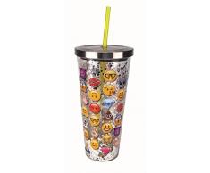 Spoontiques Weinglas, Edelstahl Emojis One size mehrfarbig