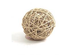 Rosewood Boredom Breaker Kleintierspielzeug Rattan Wobble Ball, groß