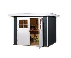 Weka Gartenhaus 227, anthrazit, 255 x 280 x 217 cm