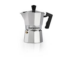 Barazzoni Espressokocher aus Aluminium, 2 Tassen, 2 Cups, Grau