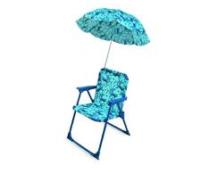 Galileo Casa SQUALETTO Kinderstuhl mit Regenschirm, Polyester, mehrfarbig