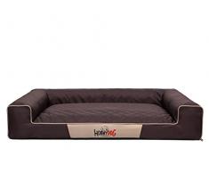 Hobbydog L VICCBR2 Eckig Hundebett, Victoria Katzenbett Schlafplatz, dunkel braun