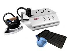 Lelit PS25 Dampfbügelstation, Stainless Steel, 2.5 liters, schwarz/silber