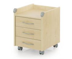 Kettler Rollcontainer aus Holz â Schreibtisch Rollcontainer mit 3 Schubladen â stabile Ausführung â geeignet für Büro und Kinderzimmer