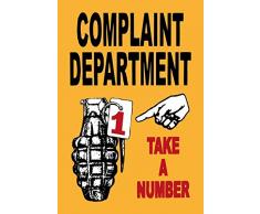 Schatzmix Complaint Department nehm EIN Nummer Metal Sign deko Sign Garten Blech