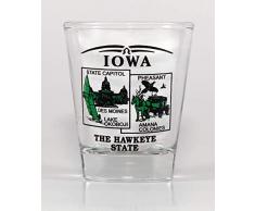 Iowa State Scenery grün New Shot Glas