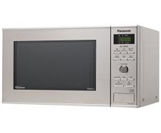 Panasonic NN-GD37HSGTG Mikrowelle mit Grill (1000 Watt, Inverter Mikrowelle, 23 Liter) edelstahl-schwarz