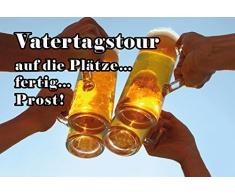 Schatzmix Blechschild Bier was Machst du eigentlich Metallschild 20x30cm Wanddeko tin Sign