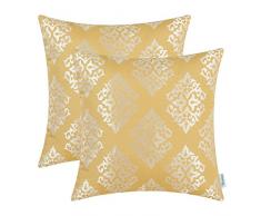 CaliTime Kissenbezüge, Kissenhülle 2 Stück Kissen Werfen Kissen Abdeckungen Fälle Schutz Muscheln zum Couch Sofa Schlafzimmer Zuhause Weihnachten Dekor (45cm X 45cm)