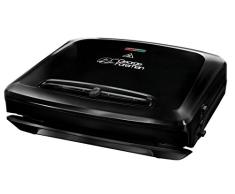 George Foreman 24340-56 Fitnessgrill Entertaining, Kontaktgrill, Panini- und Sandwichgrill, 34,5 x 21 cm große Grillfläche, schwarz