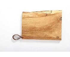 Rio LINDO Schneidebrett aus Kokosnuss, für 3 Küchen, aus Eichenholz, Braun