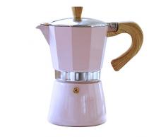 Gnali & Zani VEZ006/IND/PINK Venezia - Esspressokocher, rosa, 6 Tassen Espressokocher, Aluminium