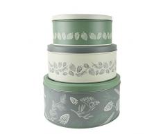 Kent and Stowe Kent & Stowe Set mit 3 Vorratsdosen, grün, Einzelbett