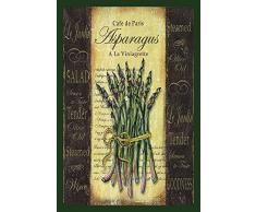 Schatzmix Asparagus Grün Spargel viniagrette Metal Sign deko Sign Garten Blech