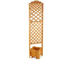Gaspo 21013-2 Blumenkasteneckelement mit Spalier Classic L: 37 x H: 200 cm