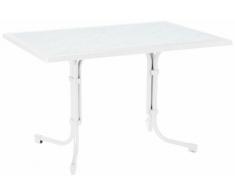 BEST 26531200 Tisch Boulevard eckig 120 x 80 cm, weiß