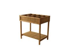 Vegtrug Kräuterbeet Anzuchtbeet Pflanzbeet Pflanztisch. inkl. Pflanzkästen // 80x78x58 cm (LxTxH) // Kräuterbeet