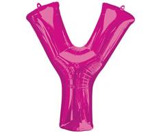 Anagram Folienballon 35450 Buchstabe Y, 86,4 cm Pink