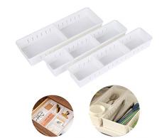 Choppie Besteck-Organizer, Mehrzweck-Utensilien-Schubladen-Organizer, Besteck-Ablage für Küche, Kunststoff, Badezimmer, Schubladen, Organizer, Schreibtisch-Schubladen, Ordnen und Aufbewahren