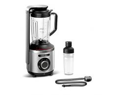 BOSCH MMBV621M VitaMaxx Vakuum-Standmixer (starke Mixleistung, Automatik-Funktion Vakuum+Mixen, Eis-Crusher, To-Go-Flasche, 1.000 Watt) silber