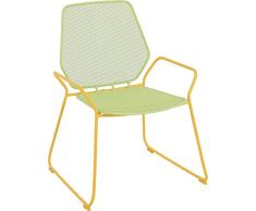 MWH Das Original 879319 Stapelsessel, Mylo, dandelion / Lime Punch