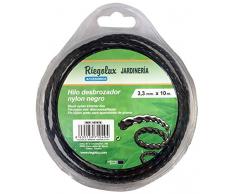 Riegolux 107676 Rasentrimmer, Nylon, Helicoidal, Schwarz, 3,3 mm x 10 m