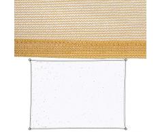 Ldk Garden Sonnensegel Beige Polyethylen 3,50 x 5 m Kreuz