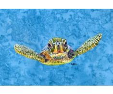 Caroline s Treasures 8653plmt Schildkröte ist sie Stoff Tisch-Sets, multicolor