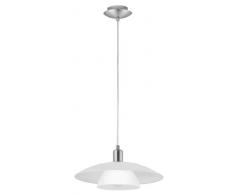 EGLO BRENDA Hängeleuchte, Stahl, E27, 60 W, nickel-matt