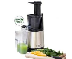 Russell Hobbs 25170-56 Slow-Juicer (Entsafter für Obst und Gemüse, 3 Siebeinsätze (fein, grob und gefrorene Früchte), inkl. Rücklauffunktion, BPA-frei, elektrische Obstpresse, Saftpresse)