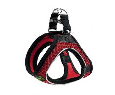 HUNTER HILO COMFORT Geschirr für kleine Hunde, mit Mesh-Material und reflektierenden Elementen, rot, XXS-XS