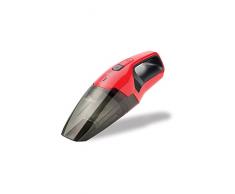 Fakir AS 1072 LNT / Handstaubsauger, Nass & Trockensauger, kabelloser Autosauger, mit Wandhalterung - rot/rauchglas, 7,4 V Lithium-Ionen Akku