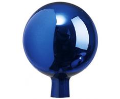 Windhager Rosenkugel, Gartenkugel, Sonnenfänger-Kugel, Glas-Deko für Garten und Terrasse, winterfest, mundgeblasen, blau, 16 cm, 07806