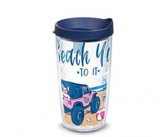 Tervis Simply South Beach You To It Trinkglas mit Deckel, 61 ml