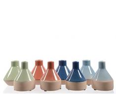 Vase Flasche 2 ass 4 COL D.13