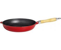 Gusseisenkuss Bratpfanne aus Gusseisen, Rot, Ø 27 cm