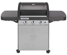 Campingaz 3 Series Classic L/L Plus Gasgrill BBQ Grillwagen, aus Stahl mit 3 Edelstahlbrennern, Standgrill mit Deckel und Thermometer, InstaClean Reinigungssystem
