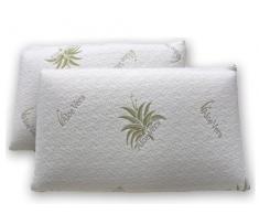 Paar Pisolo: Memory Foam Memoryschaum Kopfkissen Seifenforme Aloe Vera