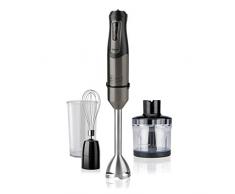 Black+Decker 843240616004 BXHBA1000E Stabmixer, 1000, Edelstahl, 5 liters, Grau