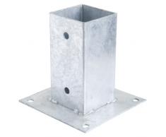 Wolfpack 8090900 – Halterung mit Anker verzinkt für Rosenbogen, 71 x 71 mm