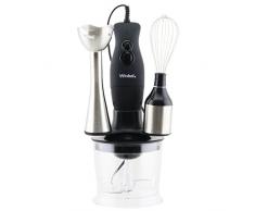 Winkel BX6 Stabmixer 3-in-1 / Pürierstab / Mixer / Schneebesen / 2 Geschwindigkeitsstufen / 200 W / schwarz