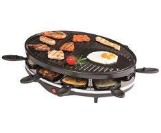 Domo DO9038G Raclette-Grill, Metall, Schwarz