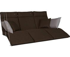 Angerer Relax Schaukelauflage Auflage für Hollywoodschaukel, braun